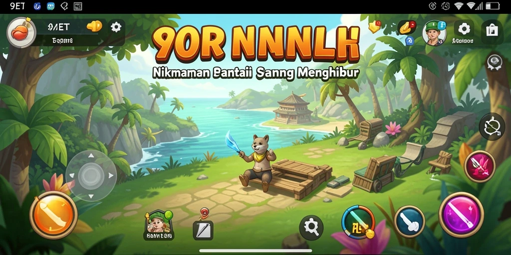 Tampilan gameplay seru di 9ET dengan berbagai mini game menarik.