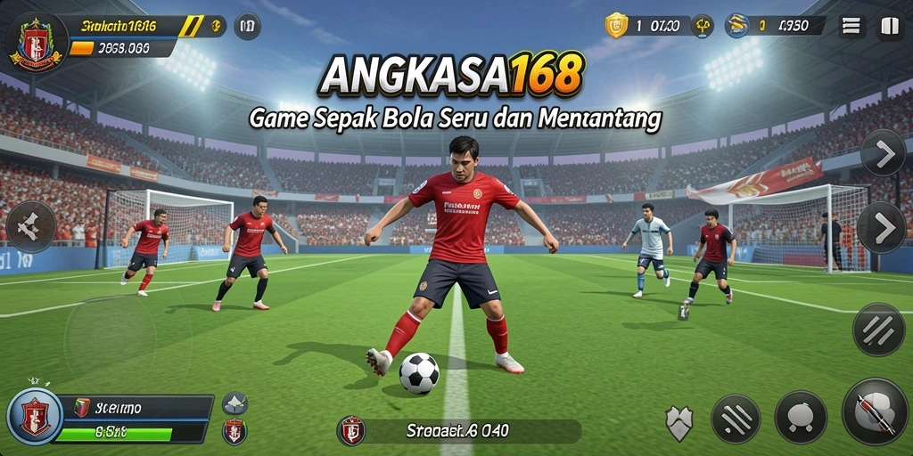 Tampilan menarik dari gameplay <strong>ANGKASA168</strong> dengan aksi sepak bola yang mendebarkan.