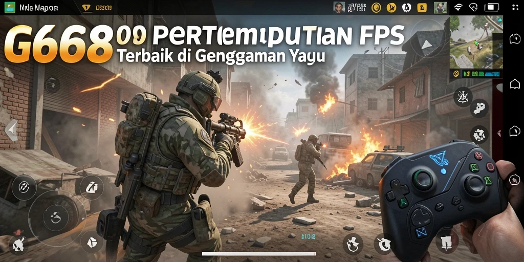 Screenshot G668 menampilkan aksi tembak-menembak yang intens.