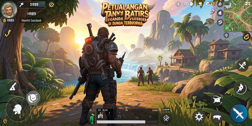 Tangkapan layar dari gameplay HR89 yang menampilkan eksplorasi dunia terbuka.