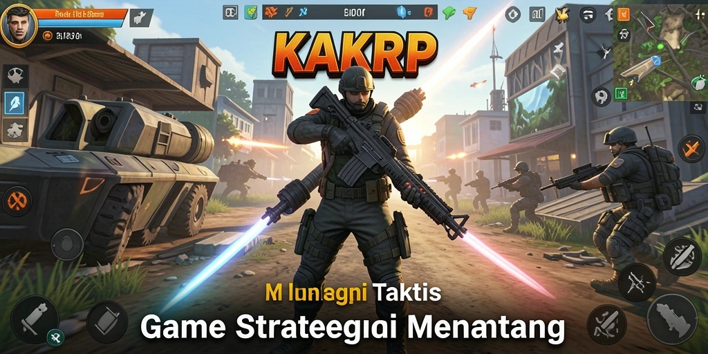 Tampilan dinamis dan seru dari gameplay KAKRP yang menantang.