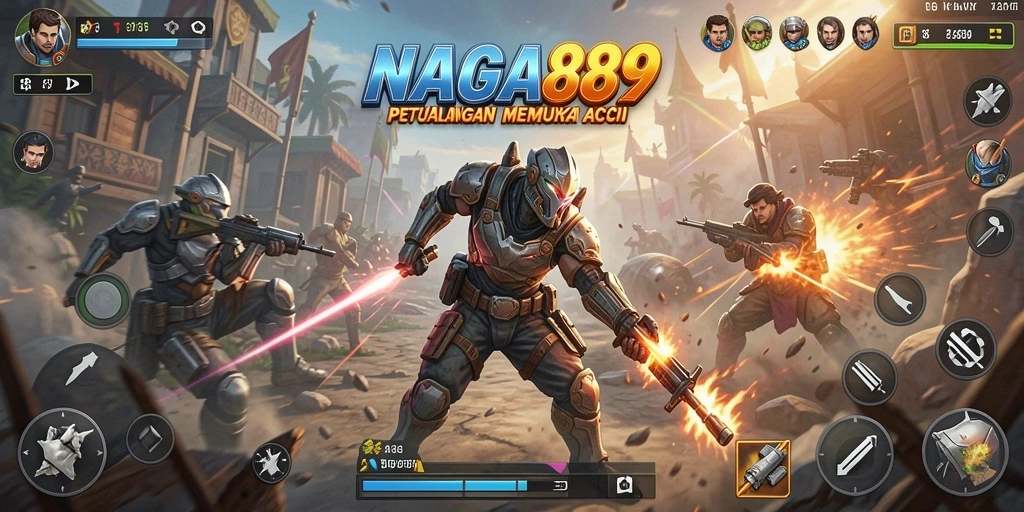 Tampilan gameplay seru dan penuh aksi di NAGA889.