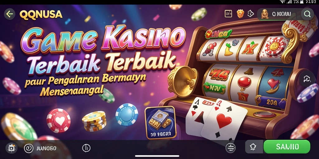 Tampilan gameplay Kasino yang seru dan interaktif di QQNUSA.