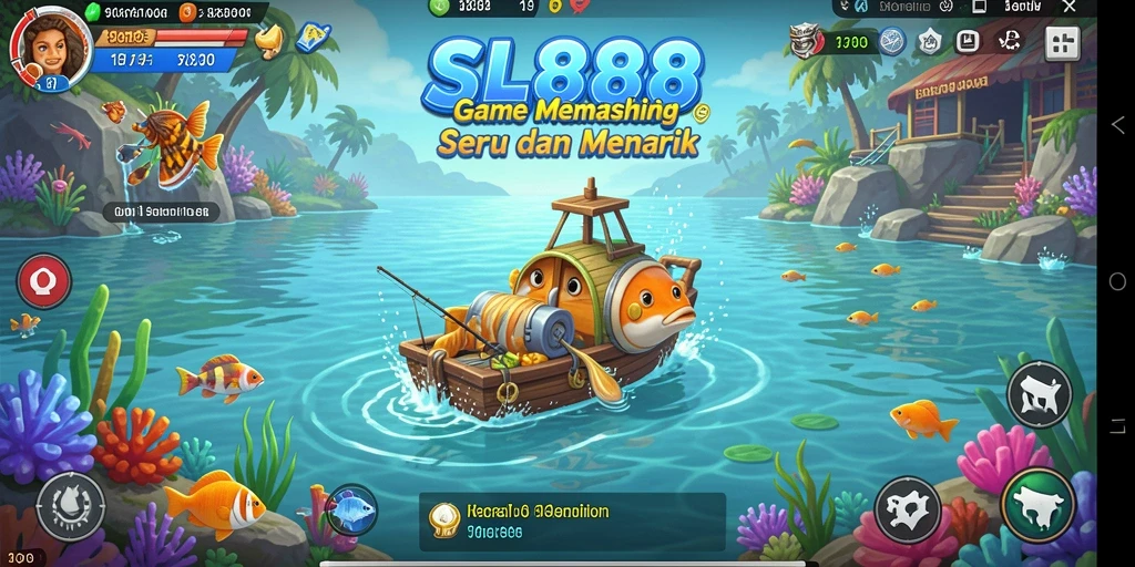 Tangkapan ikan besar di dalam gameplay SL888 yang menakjubkan.